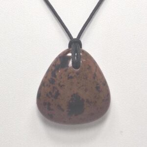 Mahogany Obsidian Pendant Necklace, Free Shipping (25418), Mahogany Obsidian Necklace, Obsidian Pendant, Pendantlady