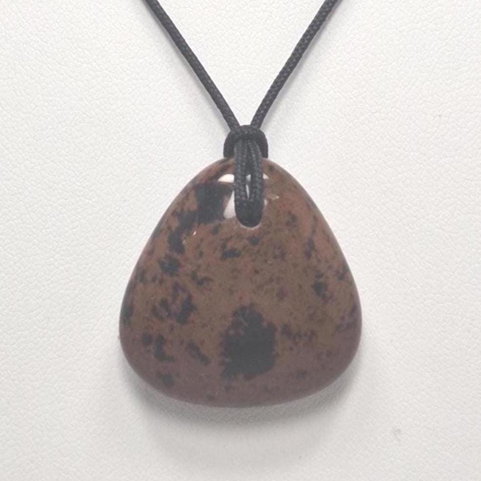 Mahogany Obsidian Pendant Necklace, Free Shipping (25418), Mahogany Obsidian Necklace, Obsidian Pendant, Pendantlady