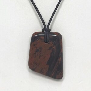 Mahogany Obsidian Pendant Necklace, Free Shipping (24176), Mahogany Obsidian Necklace, Obsidian Pendant, Pendantlady