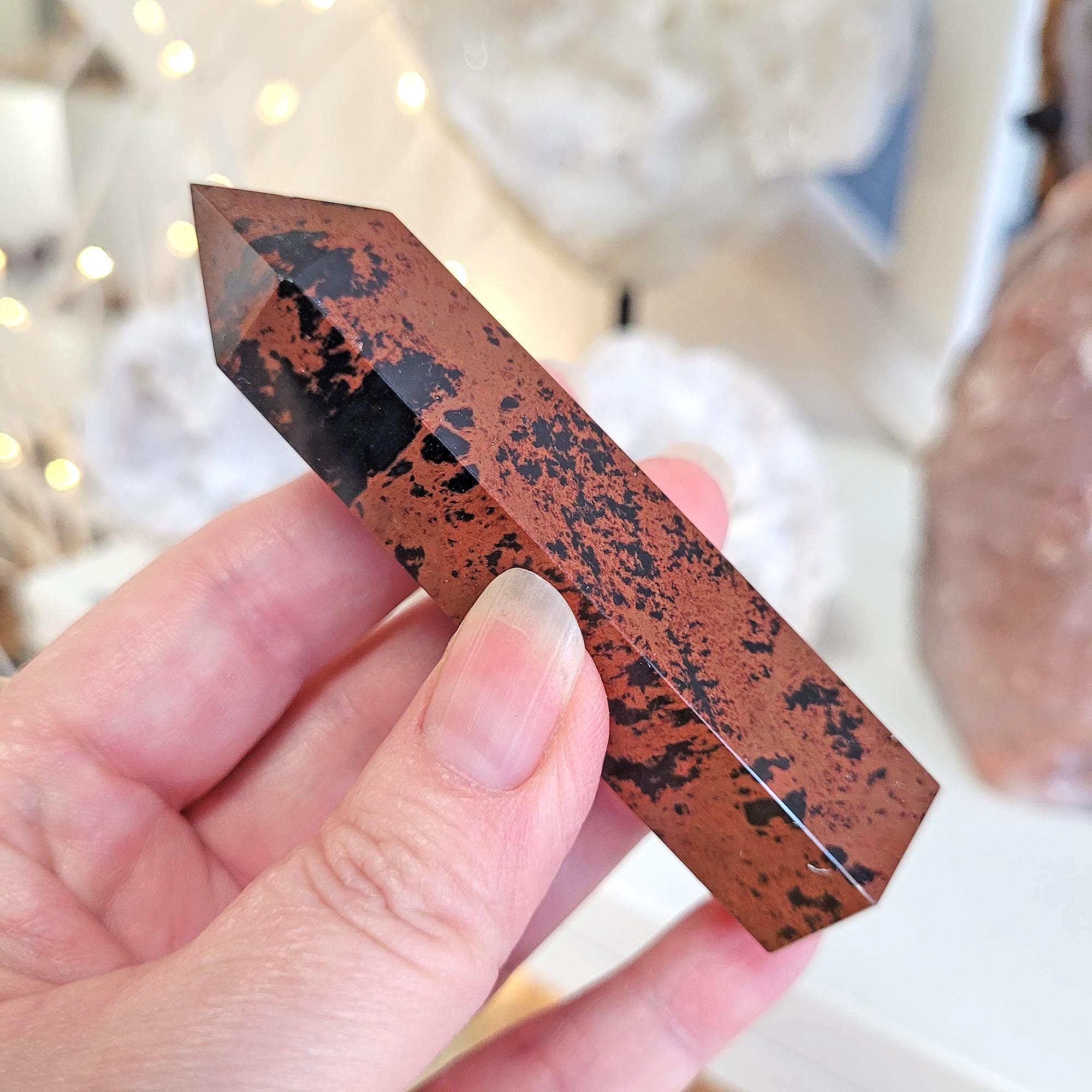 Mahogany Obsidian Crystal Tower • Ethically Sourced