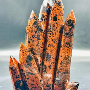 Large Mahogany Obsidian Point Cluster | Red & Black Home Decor
