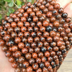 Full 15" Mahogany Obsidian Genuine Natural Smooth Round For Jewelry Making Loose Gemstone Beads,2mm/3mm/4mm/6mm/8mm/10mm Semi Precious Beads Full 15" Mahogany Obsidian Genuine Natural Smooth Round For Jewelry Making Loose Gemstone Beads,2mm/3mm/4mm/6mm/8mm/10mm Semi Precious Beads