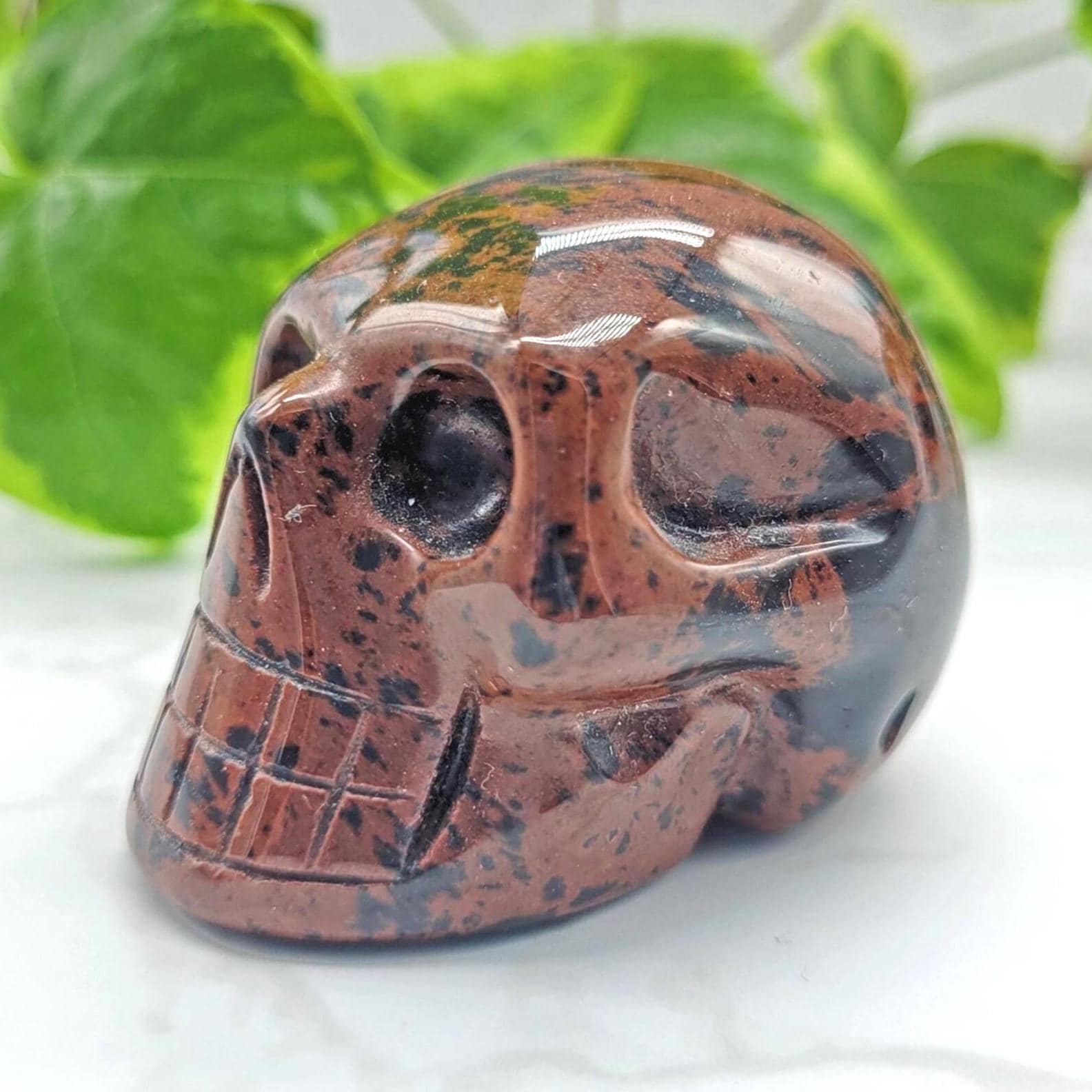 Mahogany Obsidian Crystal Skull • Ethically Sourced