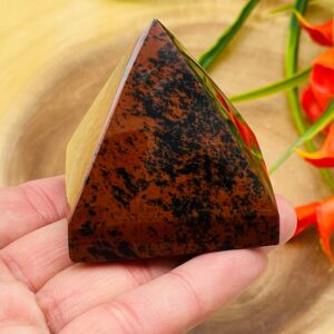 Mahogany Obsidian Pyramid, Healing Crystal Point, Reiki, Metaphysical Mahogany Obsidian Pyramid, Healing Crystal Point, Reiki, Metaphysical