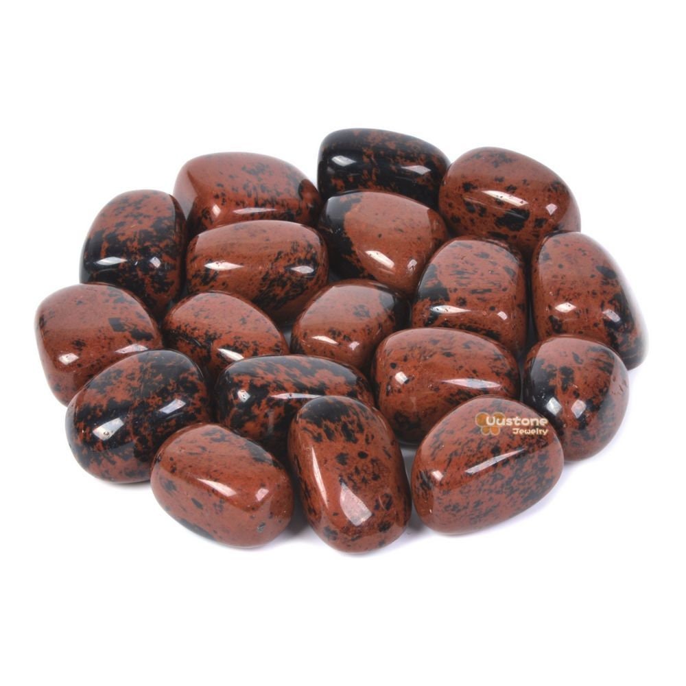 1/2lb Mahogany Obsidian Tumbled Stone Specimen Collection Pocket Worry Healing Crystal Reiki
