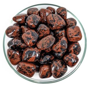 Mahogany Obsidian 1" Tumbled Stone #sk9429 Mahogany Obsidian 1" Tumbled Stone #sk9429