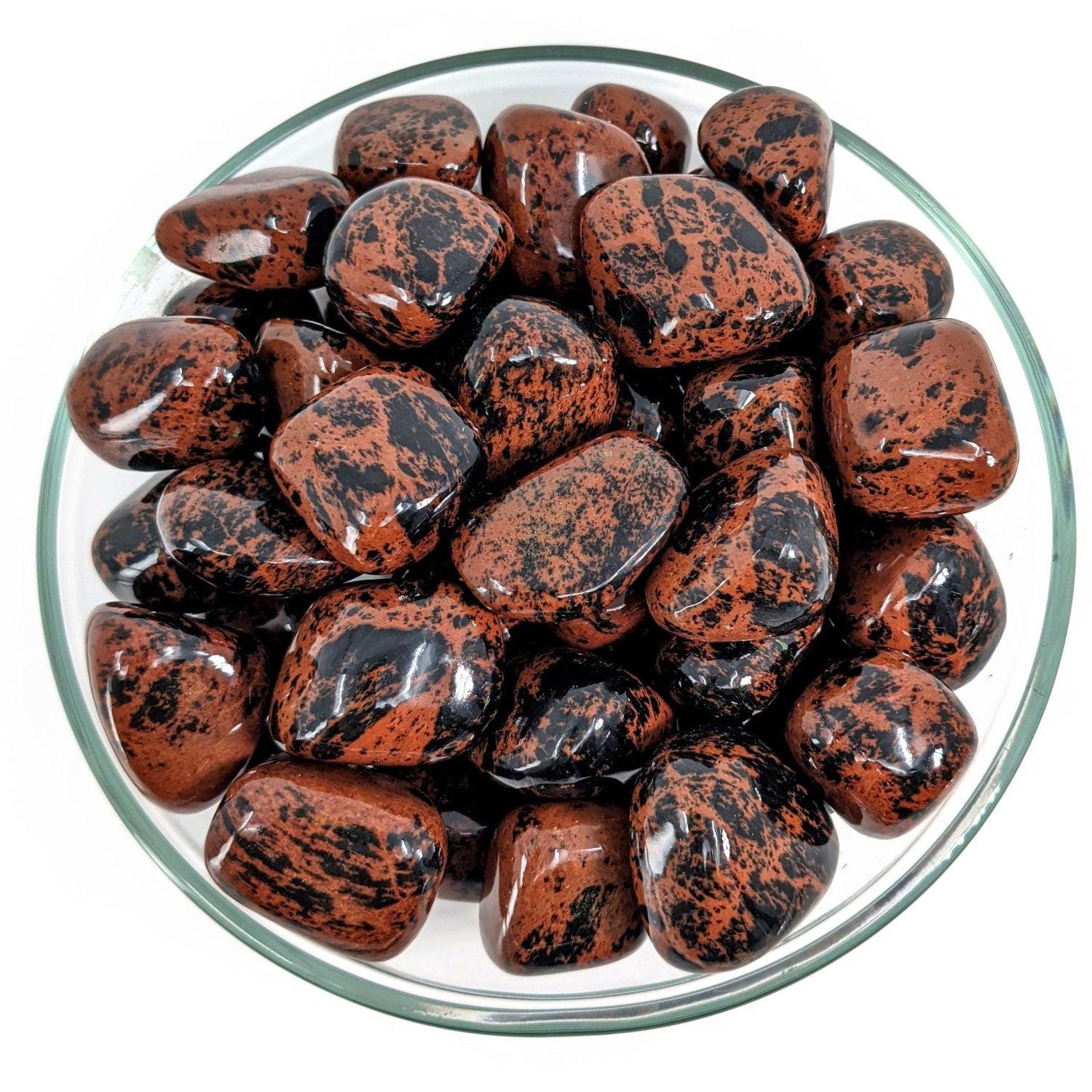Mahogany Obsidian 1" Tumbled Stone #sk9429