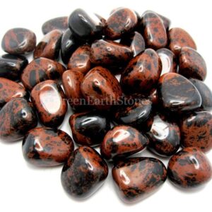 Mahogany Obsidian Tumbled Stone, One, Rock Hound, Crystal Healing, Pocket Stones, Wicca, Reiki, Gemstones