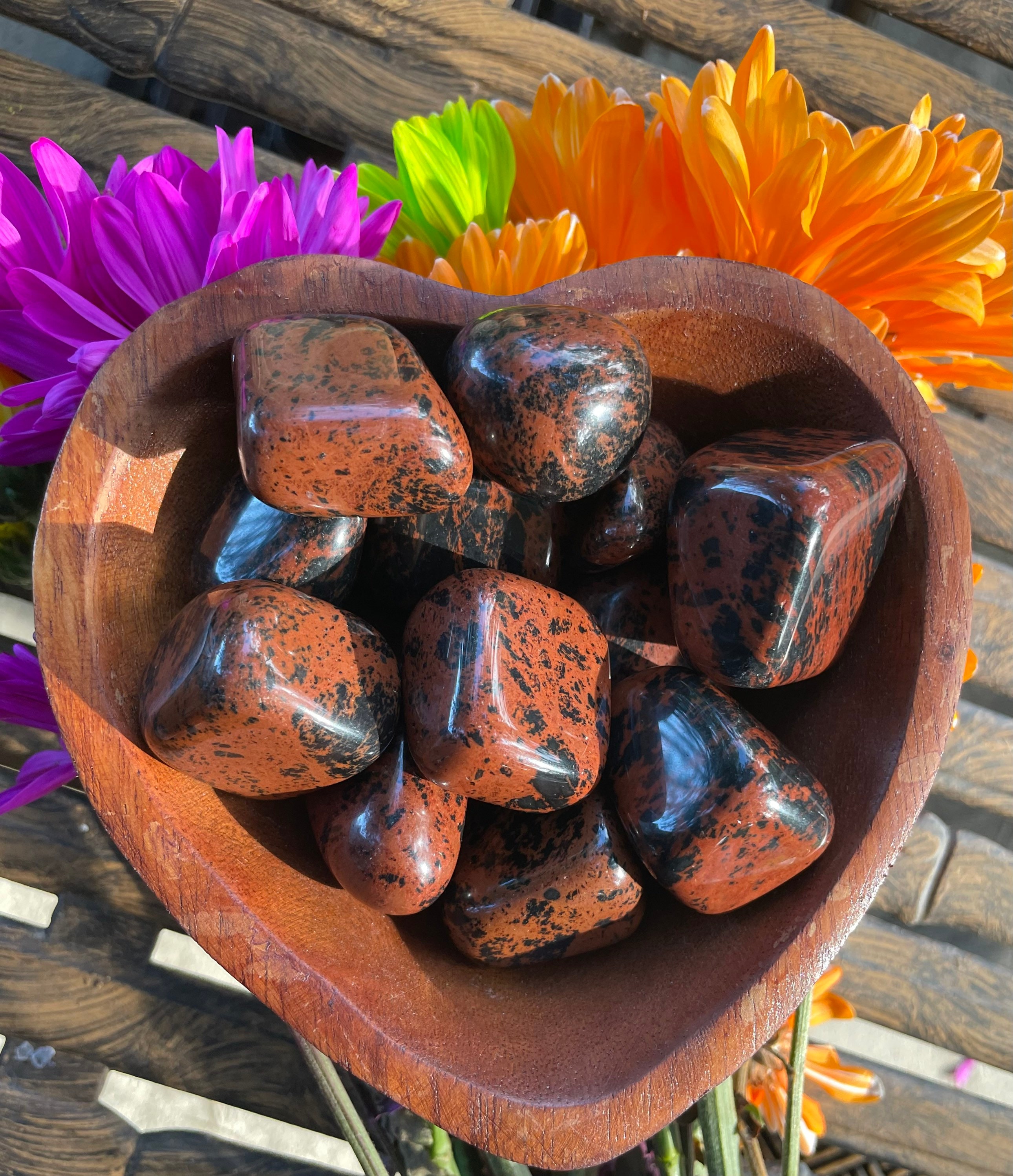 Mahogany Obsidian, Mahogany Obsidian Tumble, Qty. 1 Mahogany Obsidian, Mahogany Obsidian Tumble, Qty. 1