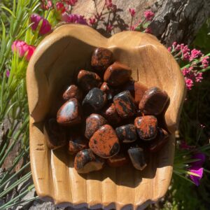 Mahogany Obsidian, Mahogany Obsidian Tumble, Qty. 1 Mahogany Obsidian, Mahogany Obsidian Tumble, Qty. 1