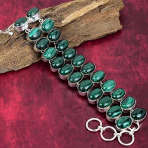 Malachite Bracelet, 925 Sterling Silver Jewelry Bracelet, Adjustable Bracelet, Gemstone Bracelet, Handmade Jewelry, Wedding Gifts. Malachite Bracelet, 925 Sterling Silver Jewelry Bracelet, Adjustable Bracelet, Gemstone Bracelet, Handmade Jewelry, Wedding Gifts.