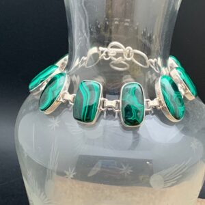 Adjustable Malachite Tennis Bracelet Adjustable Malachite Tennis Bracelet