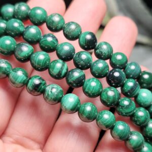 Malachite Bracelet - Authentic Malachite -beaded Crystal Bracelet - Malachite Jewelry Malachite Bracelet - Authentic Malachite -beaded Crystal Bracelet - Malachite Jewelry