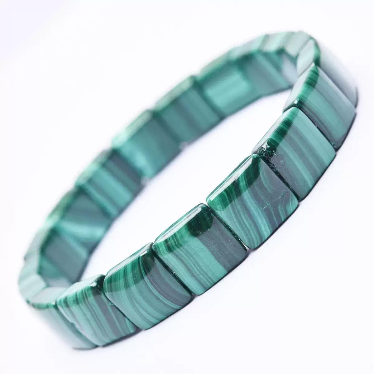 Natural Malachite Beads Elastic Bracelet,malachite Beaded Bracelet,jewelry Gift Bracelet,wholesale Bracelet,bulk Bracelet Supply