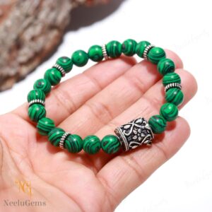Natural Green Malachite Bracelet 8mm, Banded Malachite For Transformation & Protection, Heart Chakra Crystal, Unisex Healing Jewelry Gift Natural Green Malachite Bracelet 8mm, Banded Malachite For Transformation & Protection, Heart Chakra Crystal, Unisex Healing Jewelry Gift