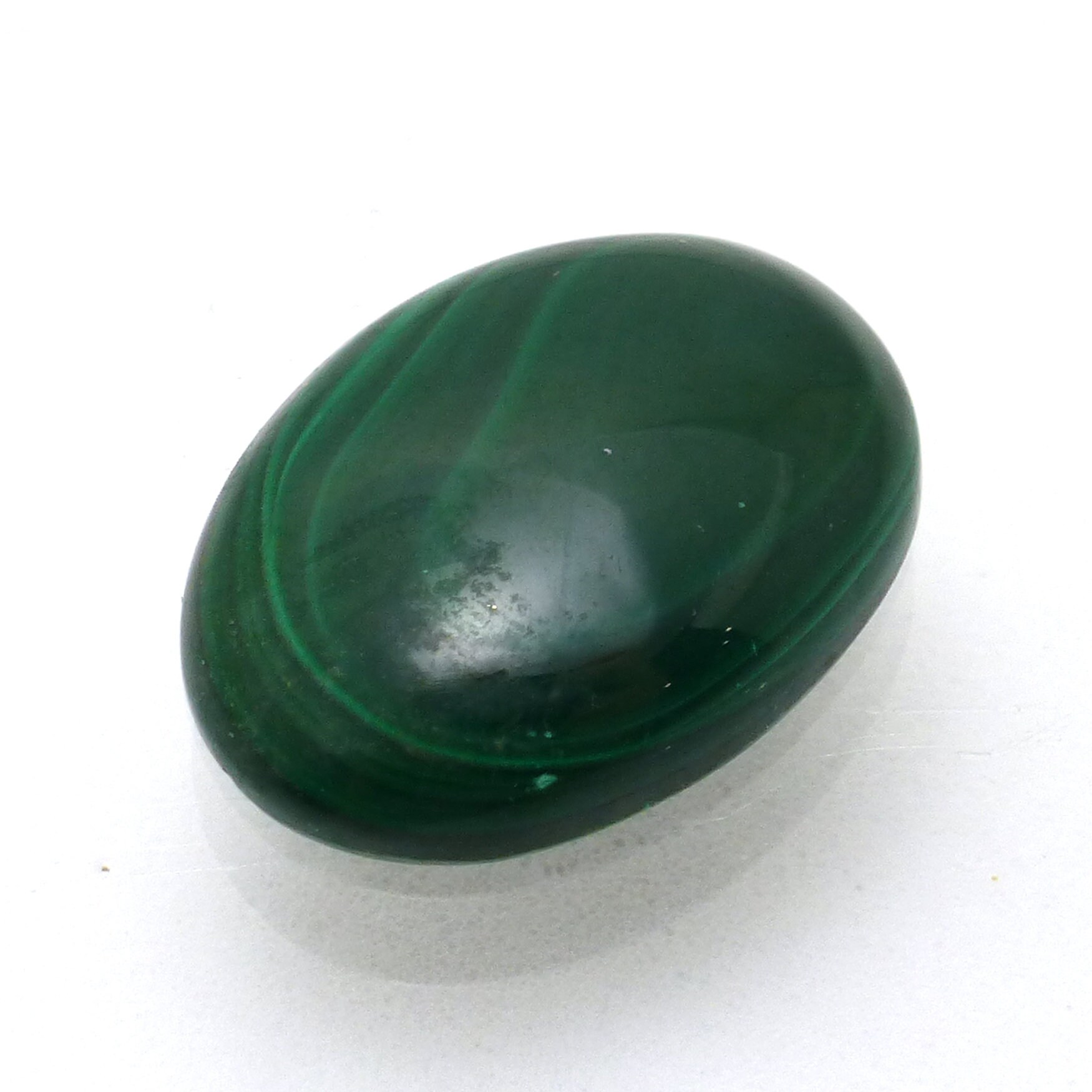 11.910 Carats Malachite Cabochon 18x13 13x18 18mm X 13mm Oval For Jewelry Calibrated Vintage Hand Cut Lapidary Material Green Gemstone
