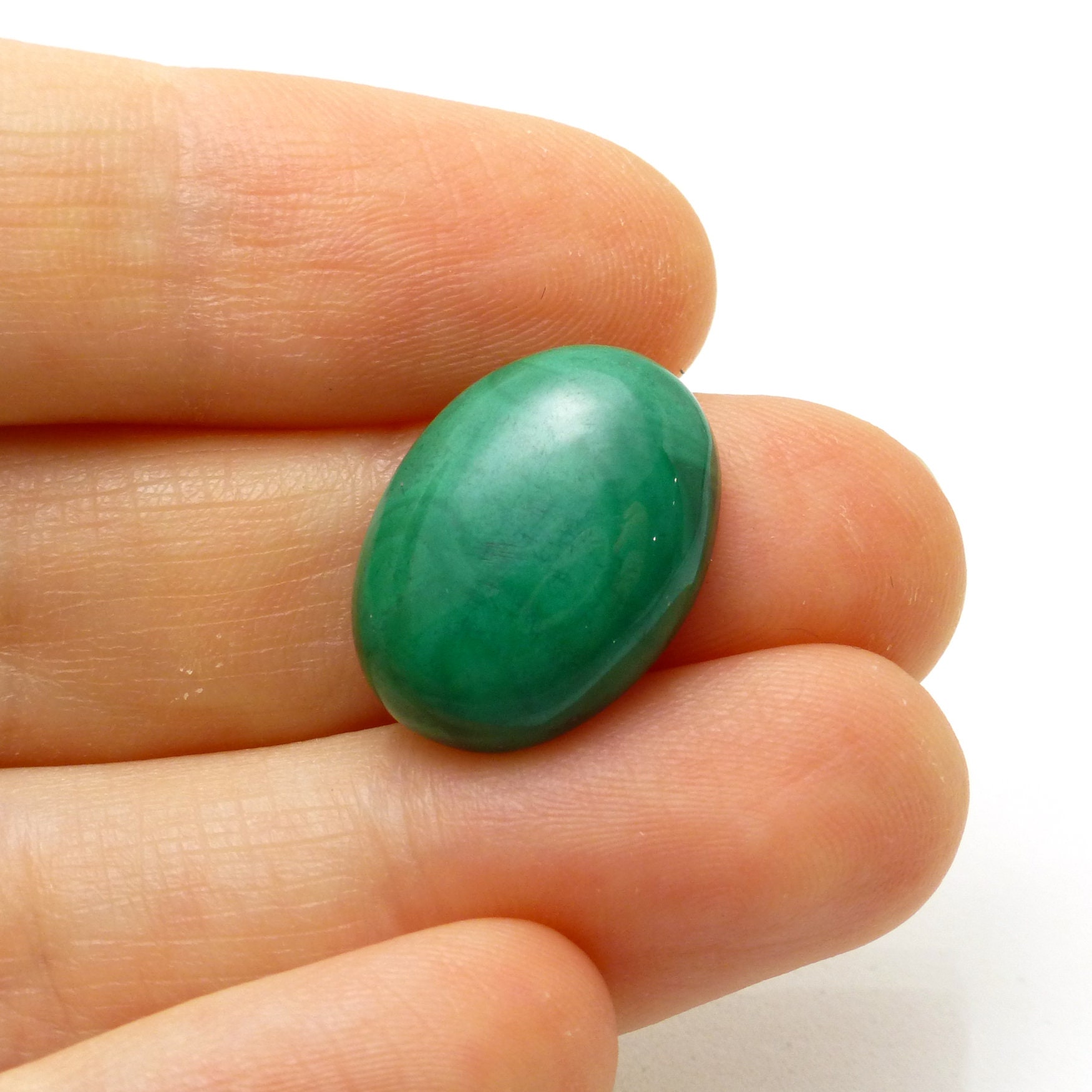 13.92 Carats Malachite Cabochon 18x13 13x18 18mm X 13mm Oval Calibrated Perfect For A Ring Vintage Hand Cut Lapidary Material Green Gemstone