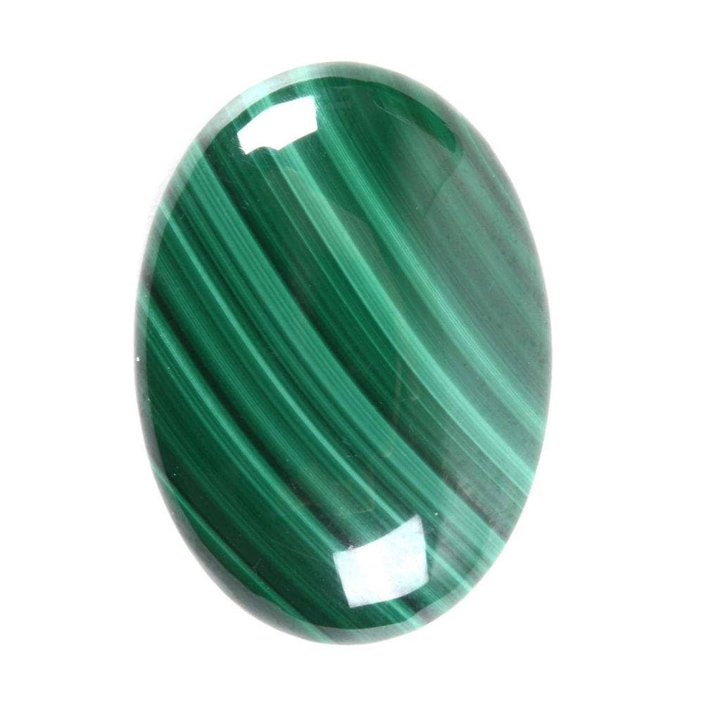 25mm Malachite Oval Flatback Cab Cabochon