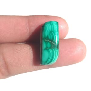 25x11x6 MM Natural Malachite Stone Cabochon, Gemstone Fancy Shape