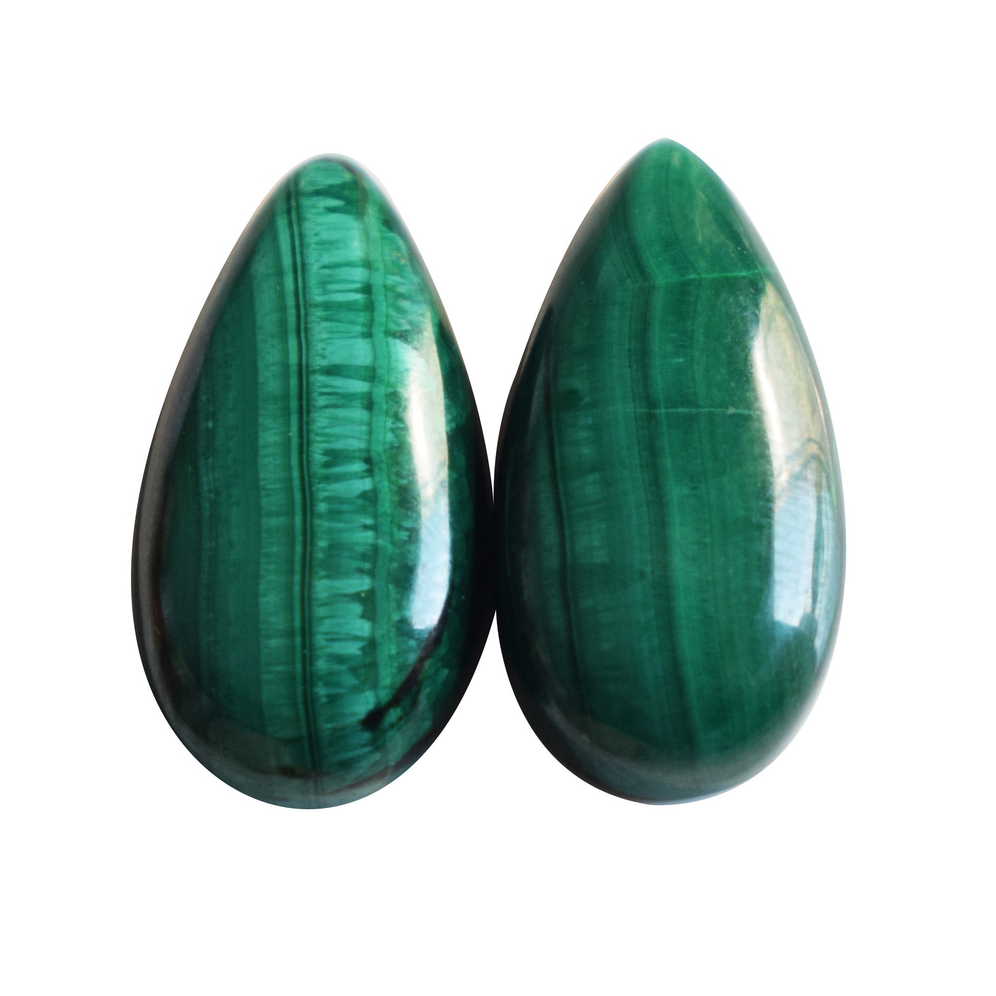 Aaa+ Quality Natural Malachite Smooth Pear Shape Gemstone Matching Pair Green Malachite Gemstone For Earrings & Pendants, Rings