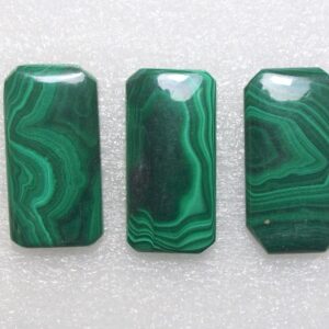 Aaa Quality Malachite Octagon Cabochon Gemstone/malachite Gemstone/malachite/size 10x14 To 15x30 Mm/natural Malachite/jewelry Making Stone