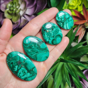 Malachite Crystal Cabochon - Polished Malachite - Natural Malachite Crystal - Malachite Crystal - Green Malachite