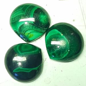 Natural Malachite Heart Cabochon: Jewelry Making Stone