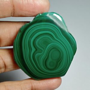 Malachite Slice Cabochon: 203cts Loose Gemstone