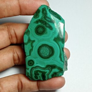 Malachite Slice Cabochon: Loose Gemstone, 217 Cts.