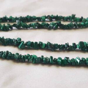 3 strands of Bead Malachite natural mini to small chips 34" each