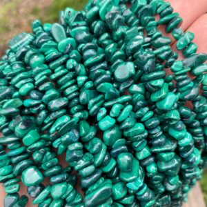 Full 32' Natural Aa Grade Malachite 5~10mm Size Chip Beads,bracelets/neckalce For Jewelry Making Beads,gemstone Freeform Chip Nugget Beads.