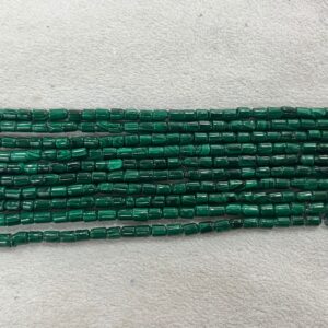 Genuine Malachite 4x5mm Column Nuggets Green Gemstone Tube Loose Beads 15 inch Jewelry Supply Bracelet Necklace Material Support Wholesale