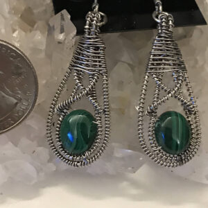 Malachite Abstract Earrings