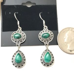 Malachite Abstract Earrings