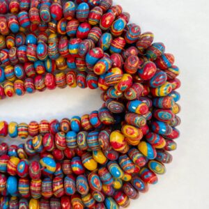 Dyed Malachite 12x10mm Faceted Round Gemstone Beads-- 15.5 inch strand