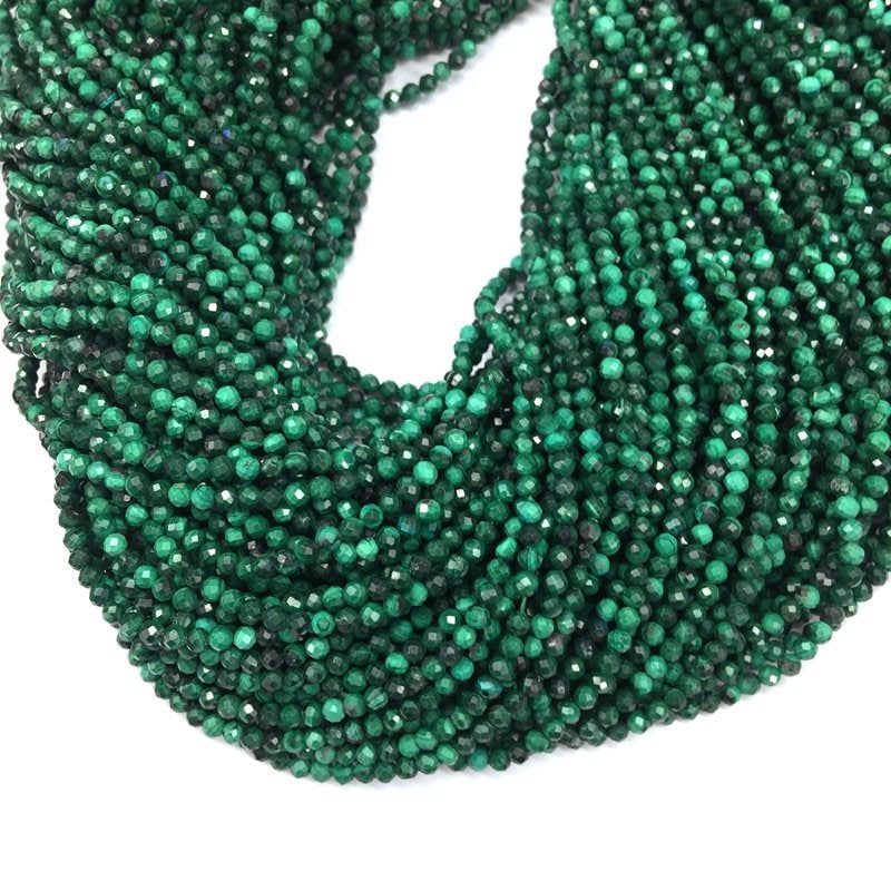 Tiny Malachite Micro Faceted Beads 2 3 4mm Natural Malachite Green Gemstone Genuine Small Malachite Semi Precious Spacer Beads Tiny Malachite Micro Faceted Beads 2 3 4mm Natural Malachite Green Gemstone Genuine Small Malachite Semi Precious Spacer Beads