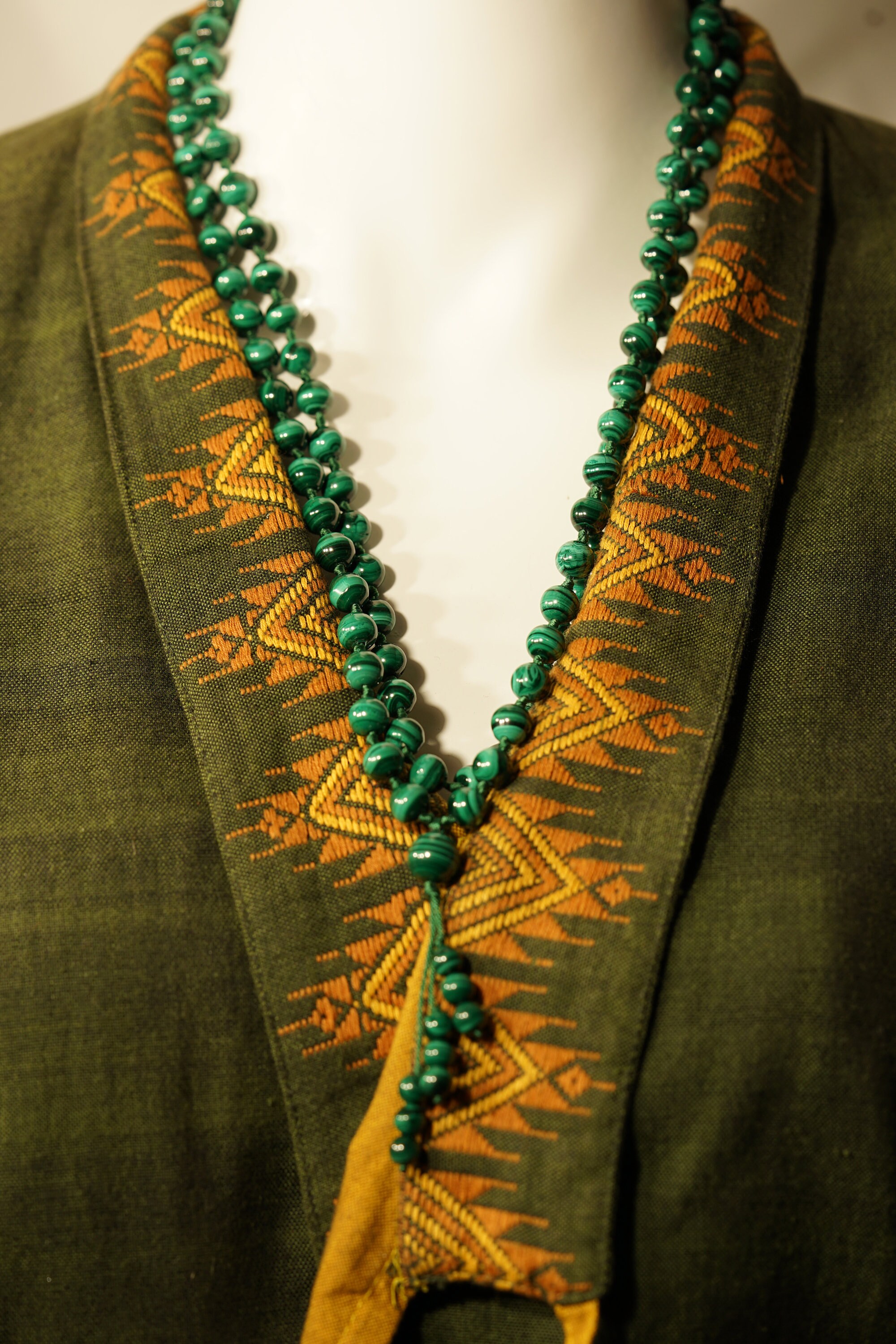 Malachite Aaa* Mala Necklace • 108+ • 8mm • Hand Knotted • Bette Midler Inspired • Transformation Courage • Leadership Courage • 0363