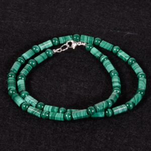 Malachite Necklace for Men, Protection Necklace, Unisex Genuine Malachite Gemstone, Handmade Gemstone Jewelry