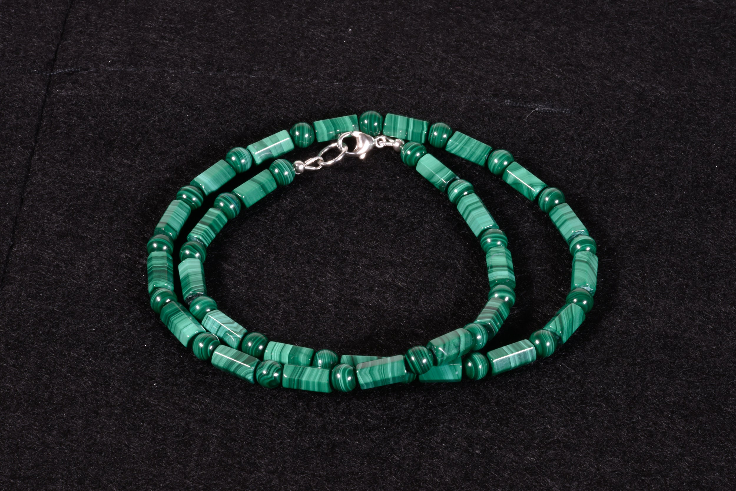 Malachite Necklace For Men, Protection Necklace, Unisex Genuine Malachite Gemstone, Handmade Gemstone Jewelry Malachite Necklace For Men, Protection Necklace, Unisex Genuine Malachite Gemstone, Handmade Gemstone Jewelry