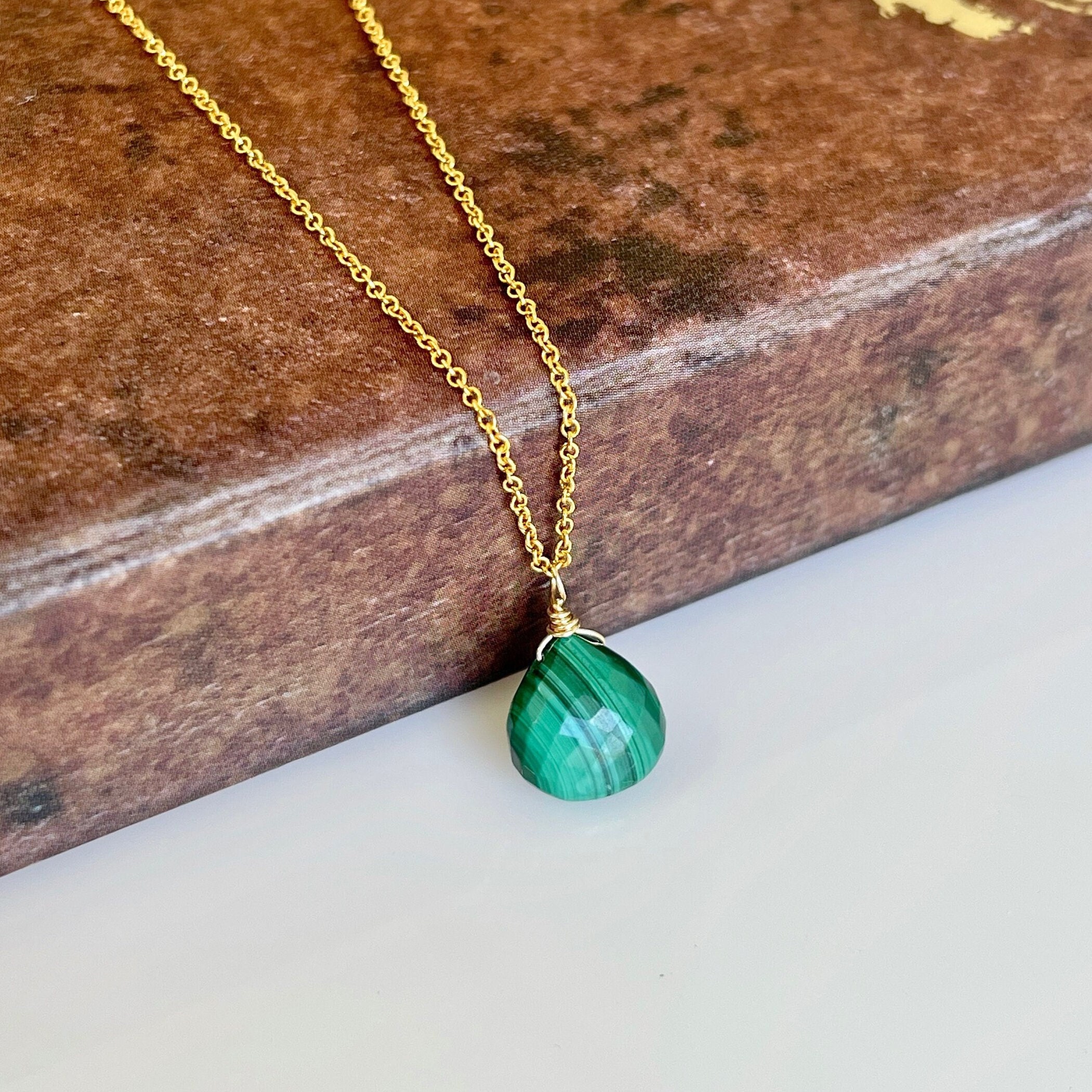 Malachite Necklace, Minimalist Green Malachite Necklace, Dark Green Teardrop Necklace Gold Or Silver, Dainty Simple Layering Boho Necklace Malachite Necklace, Minimalist Green Malachite Necklace, Dark Green Teardrop Necklace Gold Or Silver, Dainty Simple Layering Boho Necklace