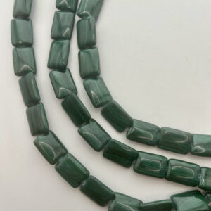 13x18mm Flat Rectangle Malachite Gemstone Beads. Full 15" Strand Of Banded Green Malachite Pillow Shaped Beads, Approx. 22 Per Strand. 13x18mm Flat Rectangle Malachite Gemstone Beads. Full 15" Strand Of Banded Green Malachite Pillow Shaped Beads, Approx. 22 Per Strand.