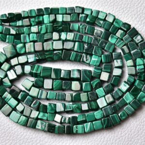 21 Inches Strand Natural Malachite Cube Beads 4mm To 6.5mm Smooth Cubes Beads Gemstone Beads Malachite Box Beads Jewelry Making Beads No6538 21 Inches Strand Natural Malachite Cube Beads 4mm To 6.5mm Smooth Cubes Beads Gemstone Beads Malachite Box Beads Jewelry Making Beads No6538