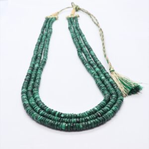 3 Strand Natural Bright Color Malachite Heishi Washer Beads, Malachite Tyre Beads 5.5-6 Mm Malachite Wheel Beads, Plain Malachite Necklace 3 Strand Natural Bright Color Malachite Heishi Washer Beads, Malachite Tyre Beads 5.5-6 Mm Malachite Wheel Beads, Plain Malachite Necklace