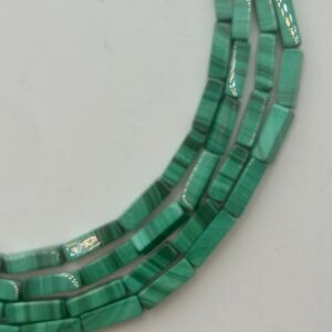 4x13mm Rectangle/cube Malachite Gemstone Beads. Full 16” Strand Of Banded Green Malachite Beads, 31 Per Strand. 4x13mm Rectangle/cube Malachite Gemstone Beads. Full 16” Strand Of Banded Green Malachite Beads, 31 Per Strand.