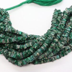 Aaa Natural Green Malachite Heishi Square Beads, 5-5.5 Mm Malachite Gemstone Beads, 16 Inch Heishi Malachite Choki Shape Beads Aaa Natural Green Malachite Heishi Square Beads, 5-5.5 Mm Malachite Gemstone Beads, 16 Inch Heishi Malachite Choki Shape Beads