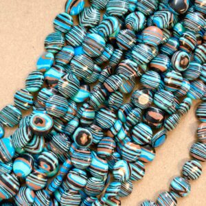 Dyed Malachite 14x6mm Flat Coin Gemstone Beads-- 15.5 inch strand Dyed Malachite 14x6mm Flat Coin Gemstone Beads-- 15.5 inch strand