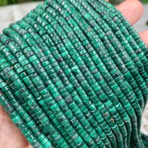 Natural 2x3mm/2x4mm Malachite Flat Rondelle/heishi/disc Beads,crystal Tyre Shape Necklace/bracelet Gemstone Beaded,for Jewelry Making Natural 2x3mm/2x4mm Malachite Flat Rondelle/heishi/disc Beads,crystal Tyre Shape Necklace/bracelet Gemstone Beaded,for Jewelry Making