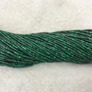 Natural Green Malachite 2mm - 4mm Heishi Genuine Gemstone Loose Beads 15inch Jewelry Supply Bracelet Necklace Material Support Wholesale