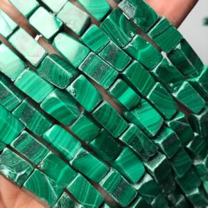 Natural Malachite | Smooth Square Shape 7/10 mm | Gemstone Beads | 14.5 Inch Strand | Jewelry Making Supplies | Wholesale Price Natural Malachite | Smooth Square Shape 7/10 mm | Gemstone Beads | 14.5 Inch Strand | Jewelry Making Supplies | Wholesale Price