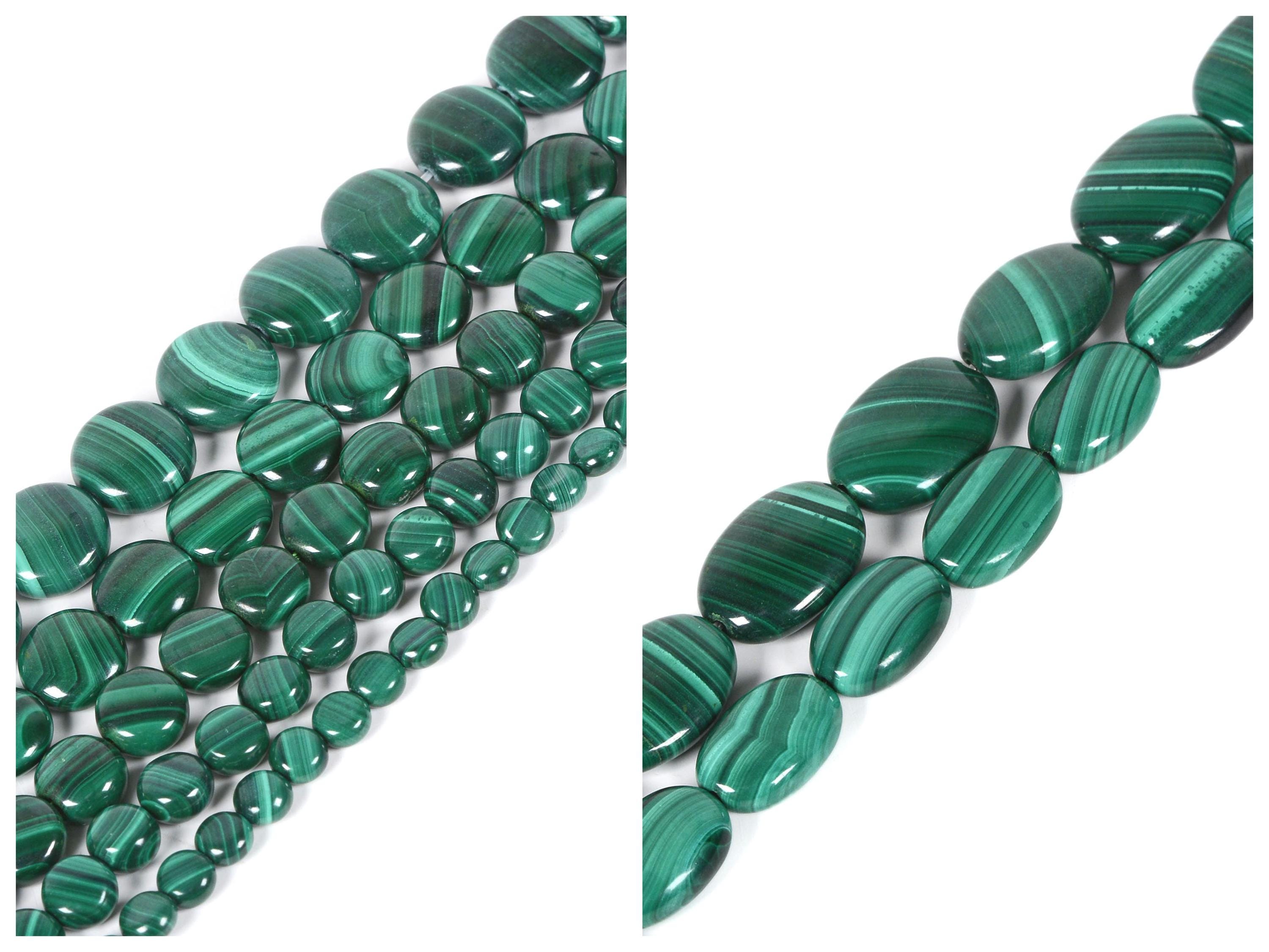 Nature Malachite Loose Beads Jewelry Making Diy Strand 15.5-16"